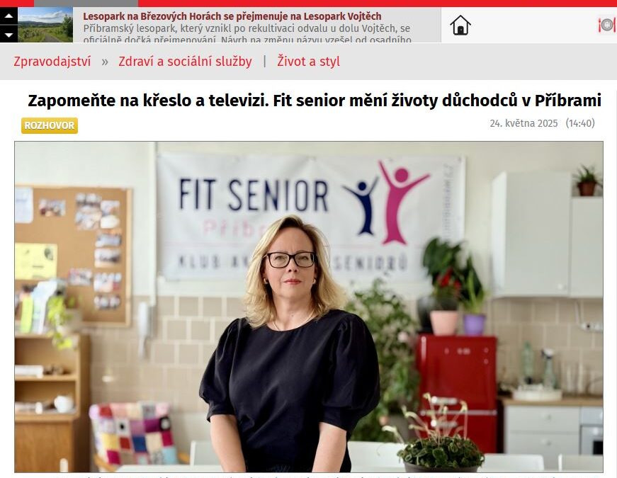 Fit senior v příbramských médiích